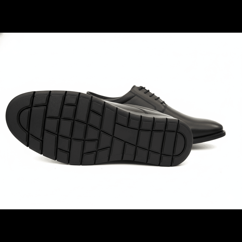 Amzwarou  chaussure noir en cuir tres confortable