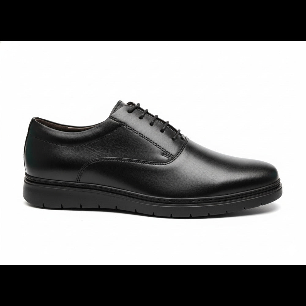 Amzwarou  chaussure noir en cuir tres confortable