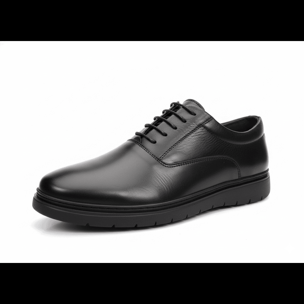 Amzwarou  chaussure noir en cuir tres confortable